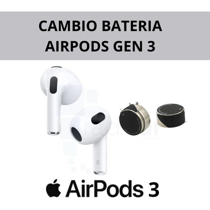Cambio de bateria AirPods Gen 3