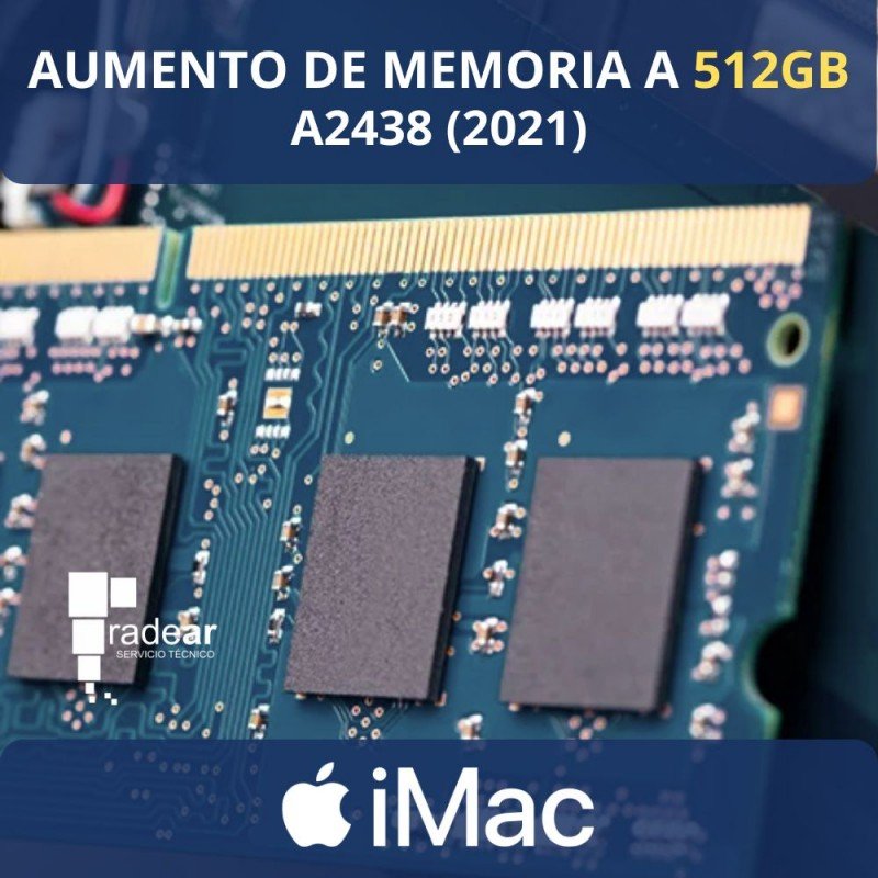 Aumento de memoria NAND a 512GB - A2438 (2021)