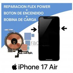 Reparación flex power + botón de encendido + bobina de carga iPhone 17 Air