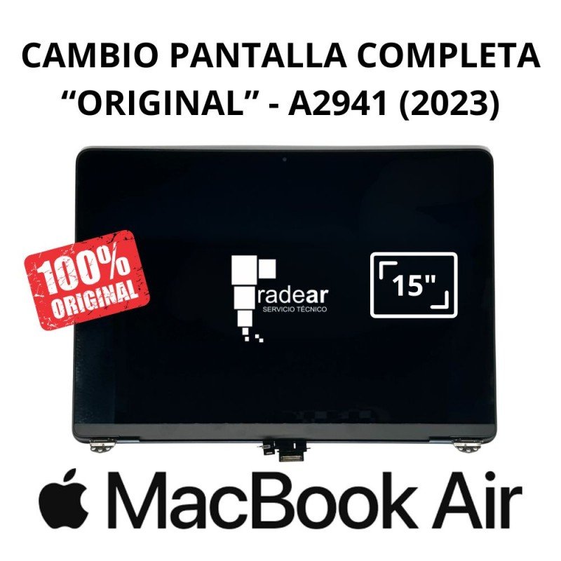 Cambio pantalla completa original MacBook Air A2941 15"