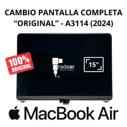 Cambio pantalla completa original MacBook Air A3114 15"