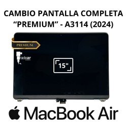 Cambio pantalla completa "Premium" MacBook Air A3114 (2024) 15"