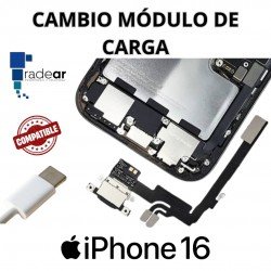 Cambio módulo de carga iPhone 16 - Compatible