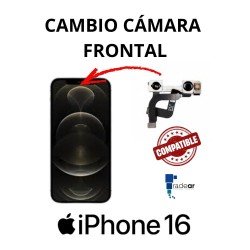 Cambio cámara frontal iPhone 16 - Compatible