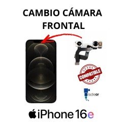 Cambio cámara frontal iPhone 16e - Compatible