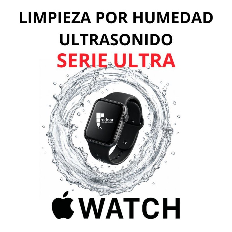Limpieza por humedad - ultrasonido Apple Watch Serie Ultra