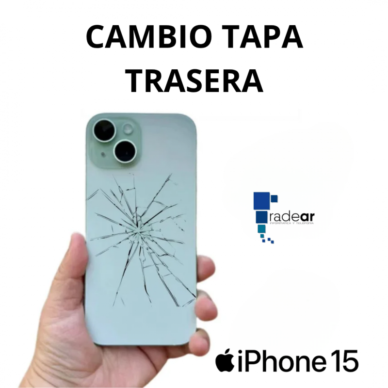 Cambio tapa trasera iPhone 15
