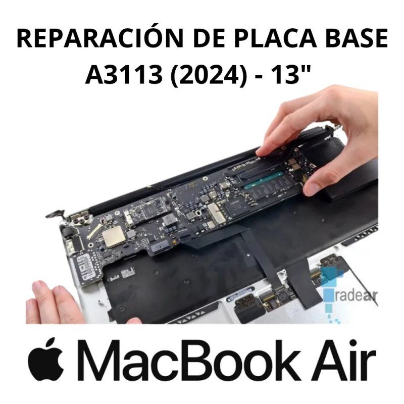 Reparación placa base MacBook Air 13" A3113 (2024)