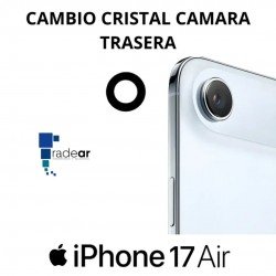 Cambio cristal cámara trasera iPhone 17 Air